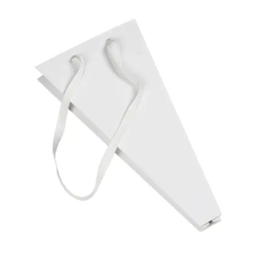 Flower Carrier Bag Whie